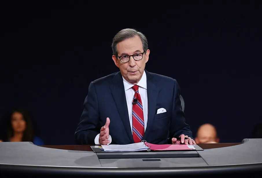 Debate moderator and Fox News anchor Chris Wallace moderates the first presidential debate between President Donald Trump and Democratic presidential nominee Joe Biden at the Health Education Campus of Case Western Reserve University in Cleveland, Ohio, on Sept. 29, 2020. (Olivier Douliery/Pool/Getty Images)