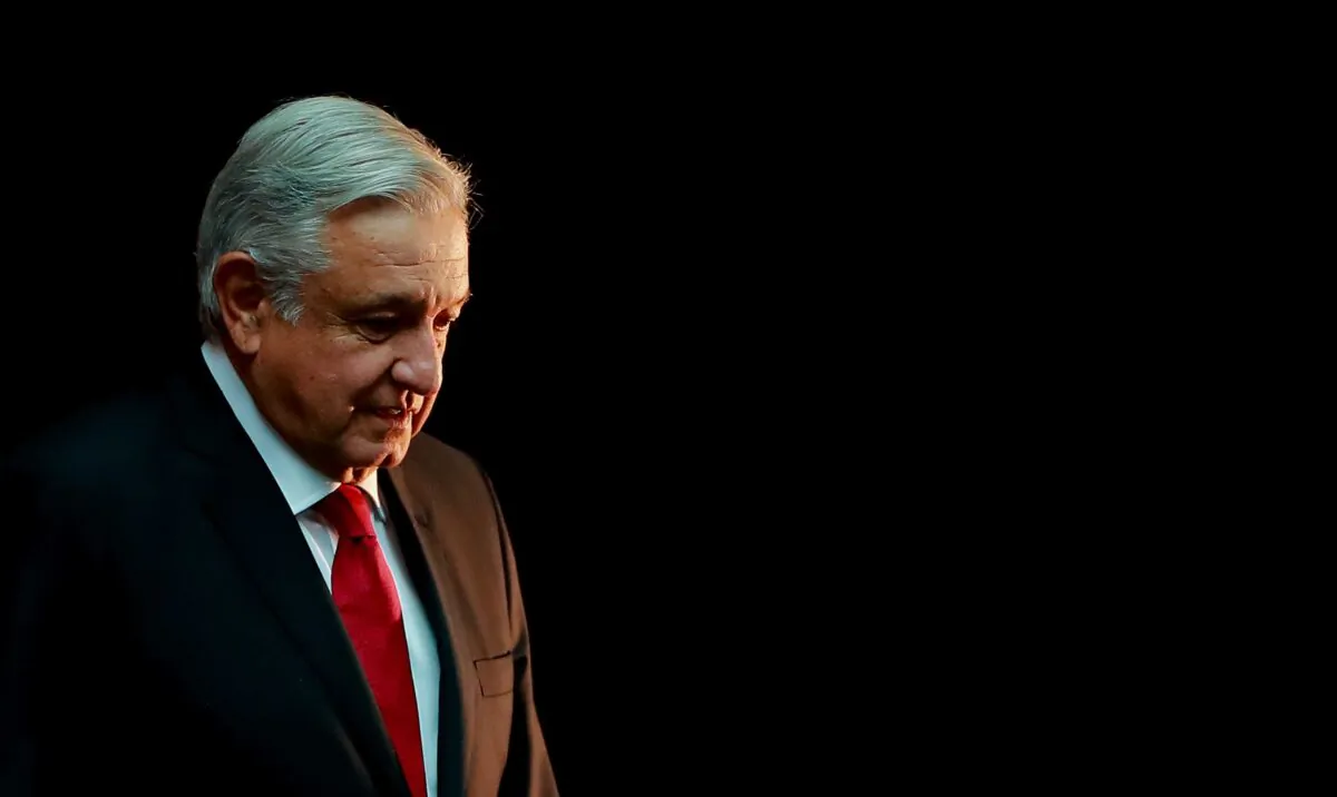 Mexican President Andres Manuel Lopez Obrador is seen during a state visit to the Palacio Nacional in Mexico City, Mexico, on Oct. 17, 2019. (Hector Vivas/Getty Images)