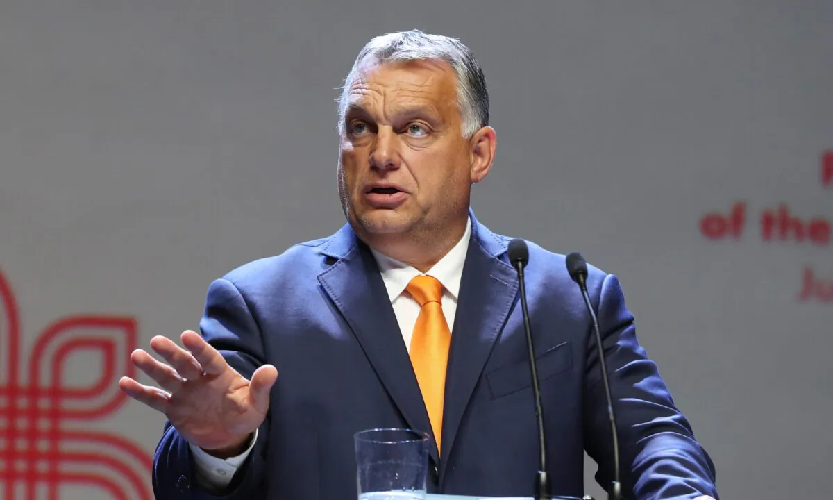 Hungarian Prime Minister Viktor Orban attends a news conference in Lublin, Poland, on Sept. 11, 2020. (Czarek Sokolowski/AP Photo)