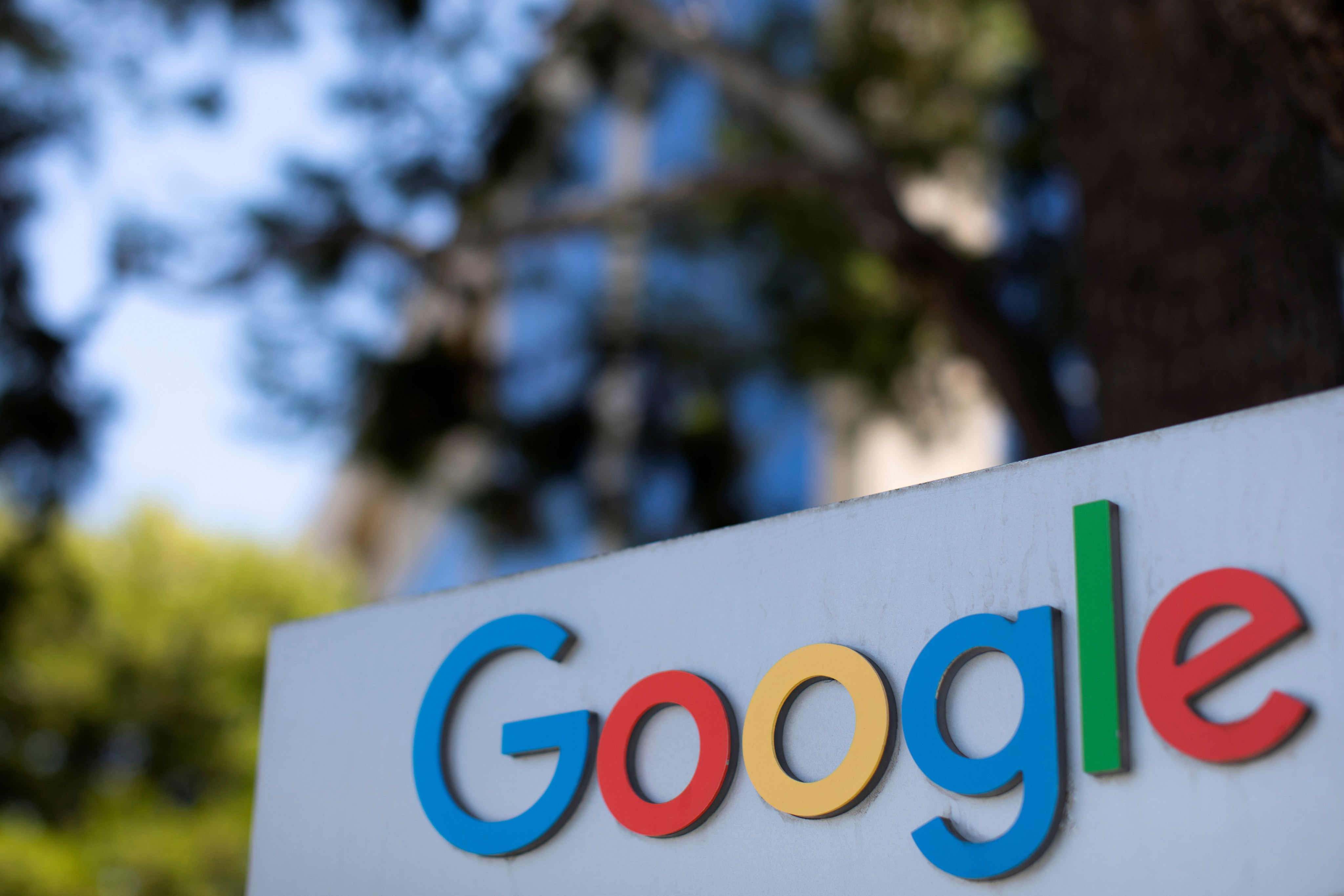 a Google sign