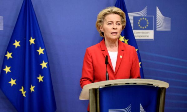 Ursula von der Leyen makes a statement