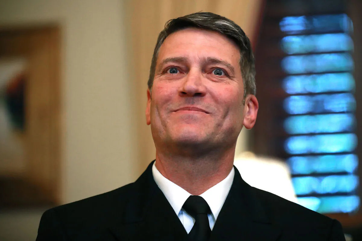 Physician to the President U.S. Navy Rear Admiral Ronny Jackson at the U.S. Capitol in Washington on April 16, 2018. (Chip Somodevilla/Getty Images)