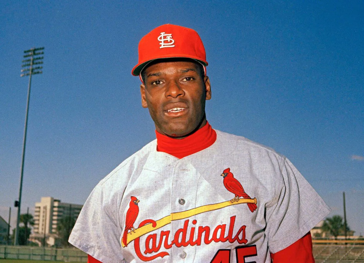 St. Louis Cardinals pitcher Bob Gibson is pictured during baseball spring training in Fl., in March 1968. (AP Photo)
