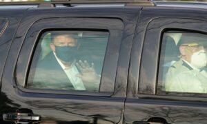 Trump Surprises Supporters, Appears Outside Hospital