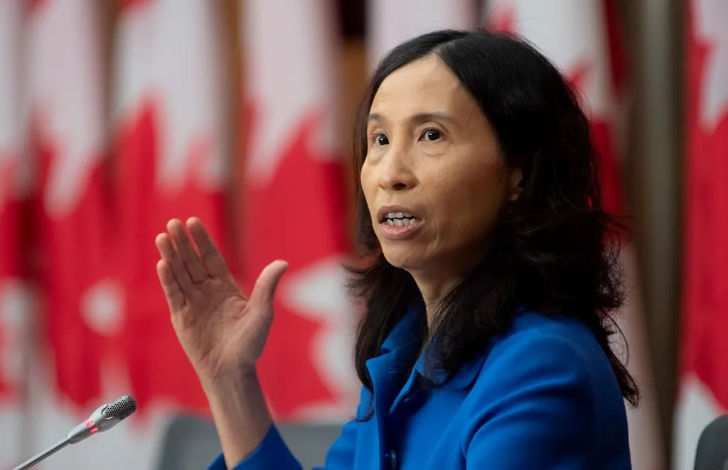 Chief Public Health Officer Theresa Tam responds to a question during a news conference in Ottawa on Oct. 5, 2020. (Adrian Wyld/The Canadian Press)