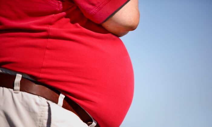 Expectant fathers should also watch their weight, researchers say. (Suzanne Tucker/Shutterstock)