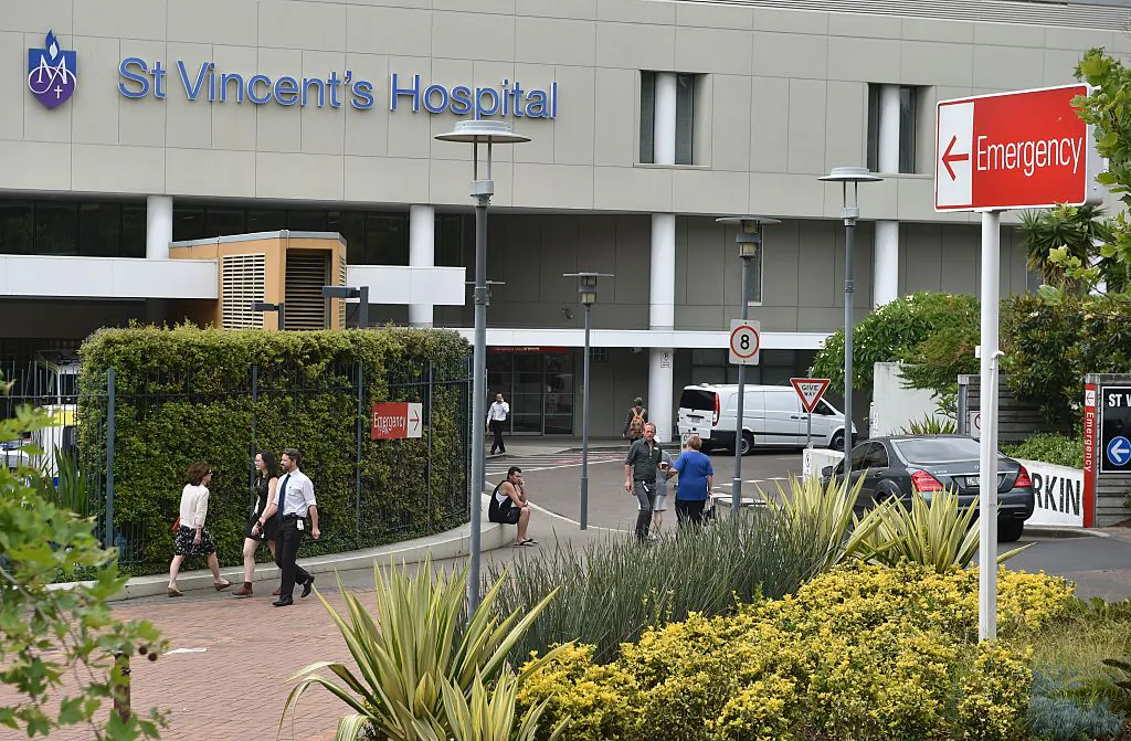 A general view shows Sydney's St Vincent's Hospital on November 25, 2014. ( PETER PARKS/Getty Images)