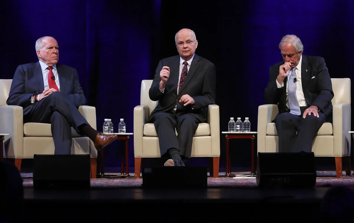 Former CIA Director John Brennan at George Washington University in Washington on Oct. 4, 2017. (Win McNamee/Getty Images)