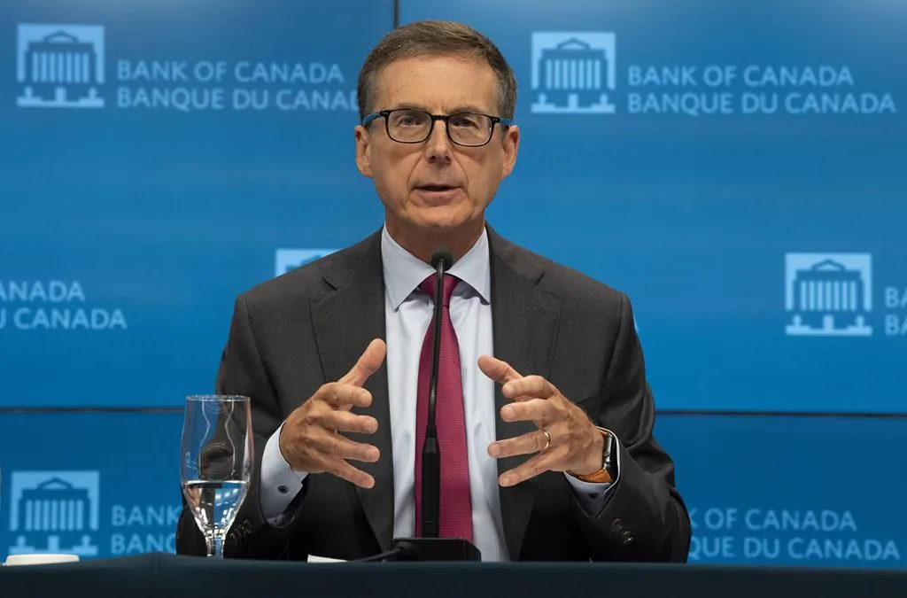 Bank of Canada Governor Tiff Macklem speaks during a news conference at the Bank of Canada, on Sept. 10, 2020 in Ottawa. (The Canadian Press/Adrian Wyld)