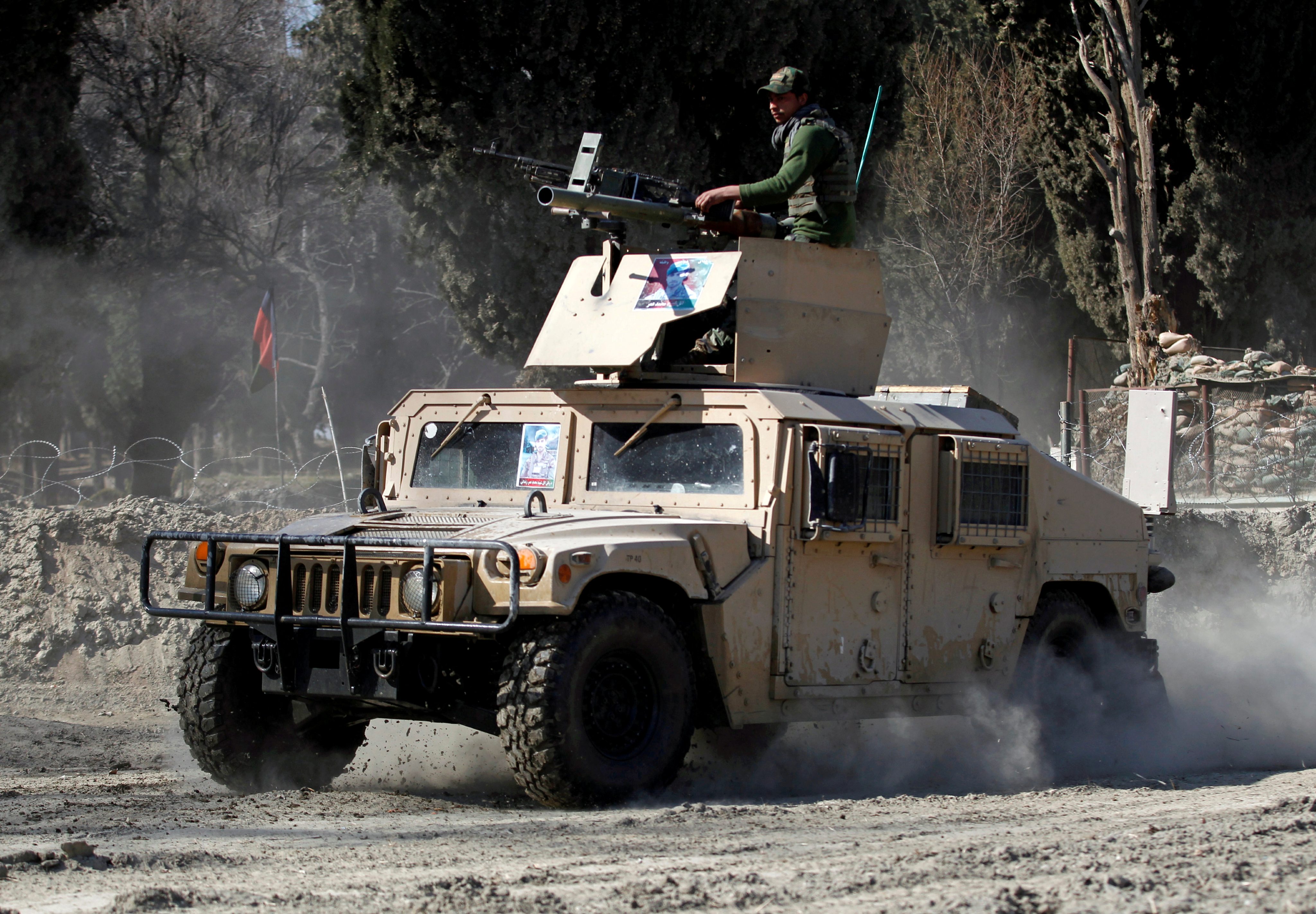 An armoured vehicle
