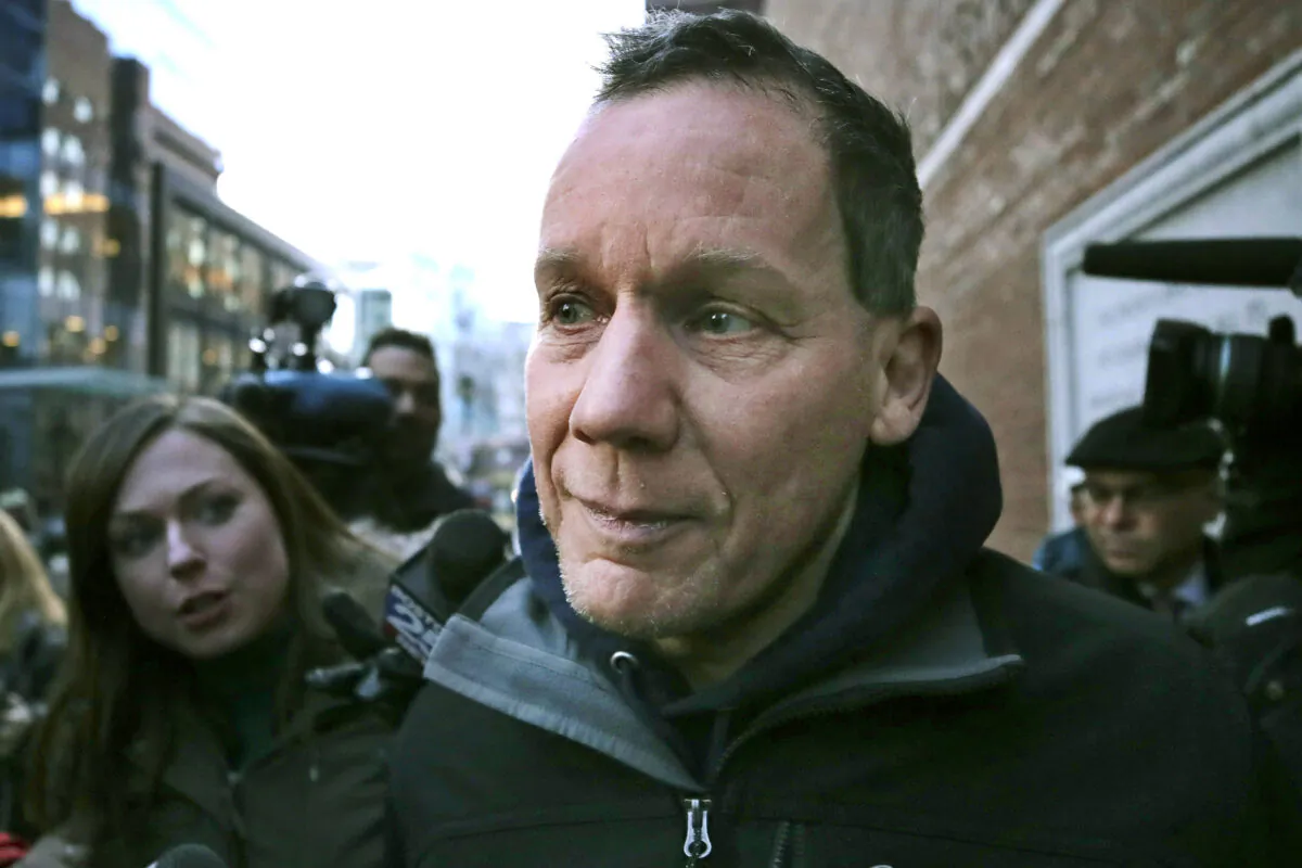 Harvard University professor Charles Lieber leaves federal court following his arrest in Boston on Jan. 30, 2020. (Charles Krupa/AP Photo)