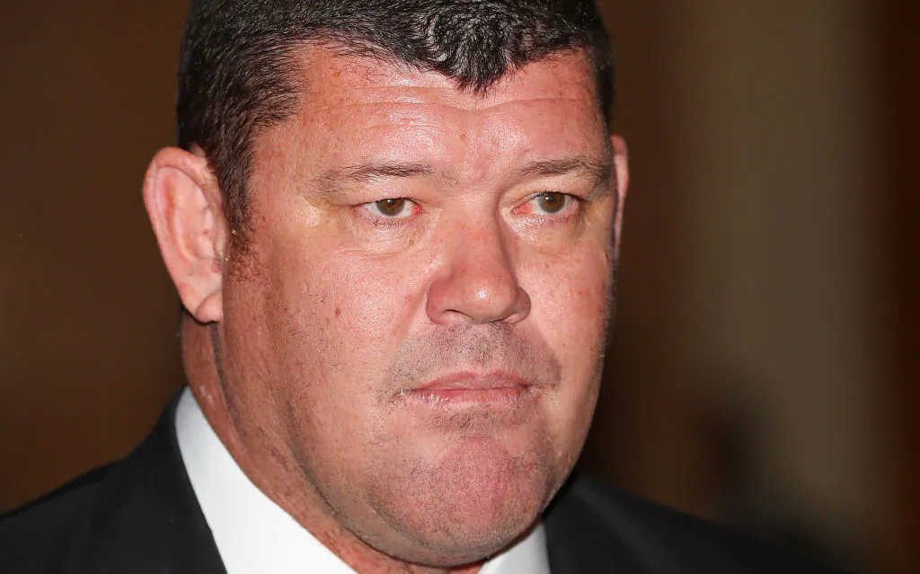 James Packer of Crown Resorts leaves after attending the Crown Resorts annual general meeting on October 26, 2017 in Melbourne, Australia.  (Scott Barbour/Getty Images)