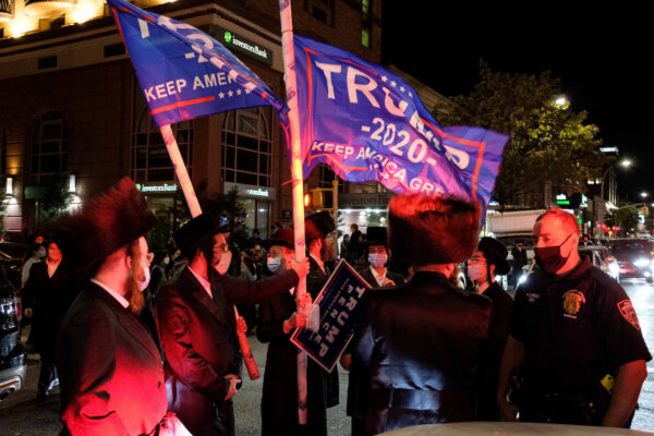 Orthodox Jews gather in Borough Park