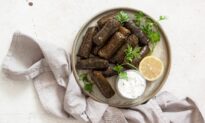 Dolmades (Greek Stuffed Grape Leaves)
