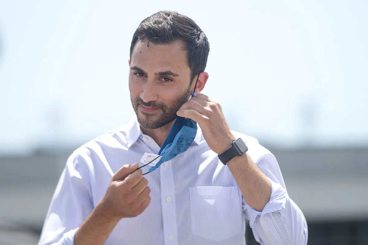 Ontario Education Minister Stephen Lecce attends at press availability  in Markham, Ontario, on Friday July 24, 2020. (The Canadian Press/Chris Young)