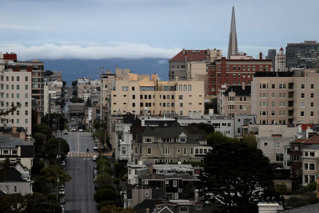 A view of San Francisco on March 16, 2020. (Justin Sullivan/Getty Images)