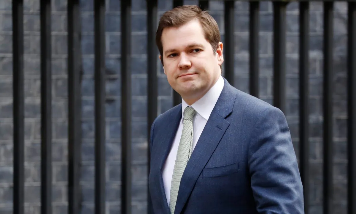 Britain's Housing, Communities, and Local Government Secretary Robert Jenrick arrives at number 10 Downing Street, in central London on March 17, 2020, (Tolga Akmen/AFP via Getty Images)