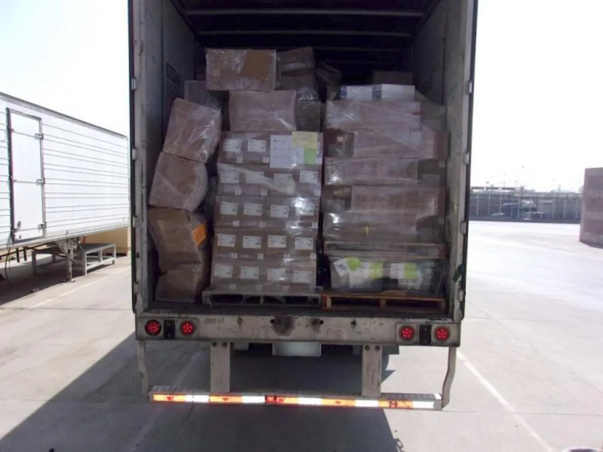 Seizure of more than 3,000 pounds of methamphetamine, fentanyl powder, fentanyl pills, and heroin as part of the second largest methamphetamine bust along the southwest border in the history of the U.S. Customs and Border Protection, in Otay Mesa, San Diego, on Oct. 9, 2020. (U.S. Customs and Border Protection)