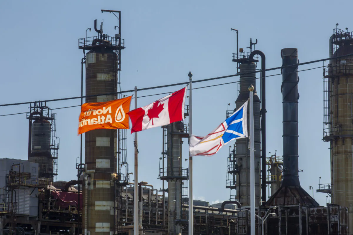 The Come By Chance Refinery in Newfoundland and Labrador on Oct. 6, 2020.  (The Canadian Press/Paul Daly)