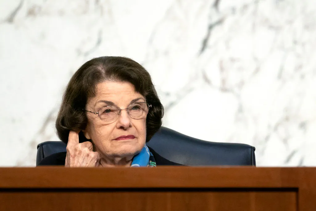 Ranking member U.S. Sen. Dianne Feinstein, D-Calif., looks on during the third day of Judge Amy Coney Barrett's Supreme Court confirmation hearing on Capitol Hill in Washington on Oct. 14, 2020. (Stefani Reynolds-Pool/Getty Images)