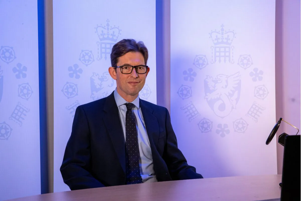 MI5 Director-General Ken McCallum is photographed in London on Oct. 14, 2020. (UK Government/Handout via Reuters)