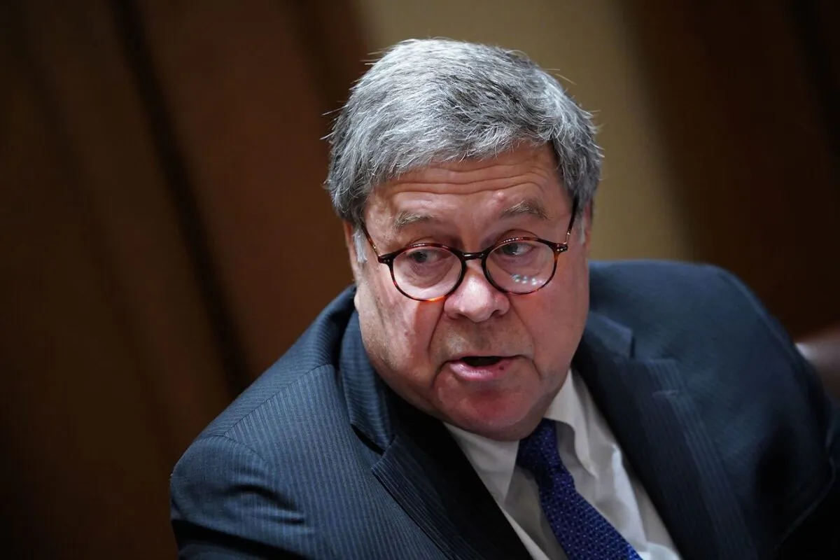 Attorney General William Barr speaks at the White House in Washington, on Sept. 23, 2020. (Mandel Ngan/AFP via Getty Images)