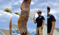 Chainsaw Sculptor Commissioned by White House to Create 9-Foot Bald Eagle for the President