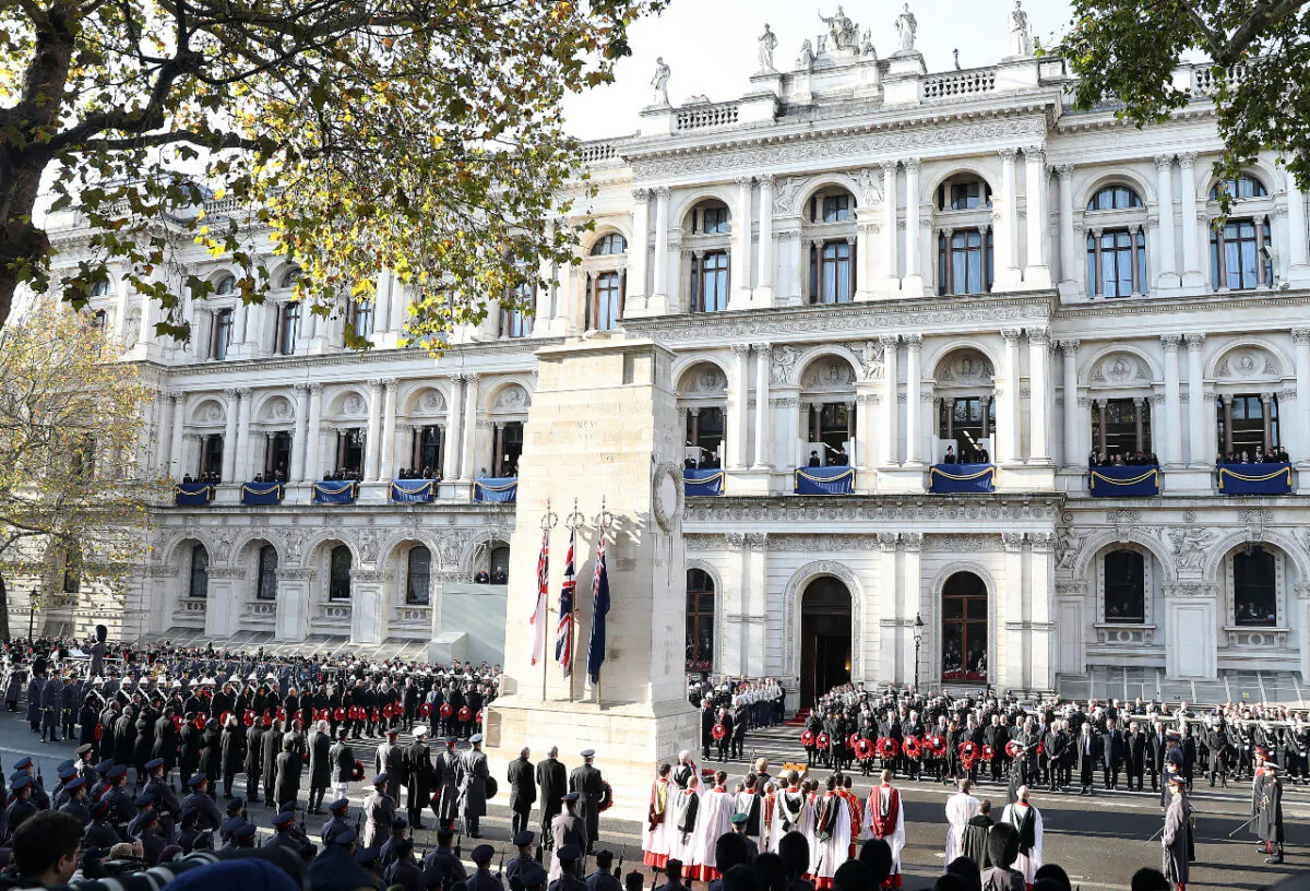A general view during the annual Remembrance Sunday memorial at The Cenotaph  in London on Nov. 10, 2019. (Chris Jackson/Getty Images)
