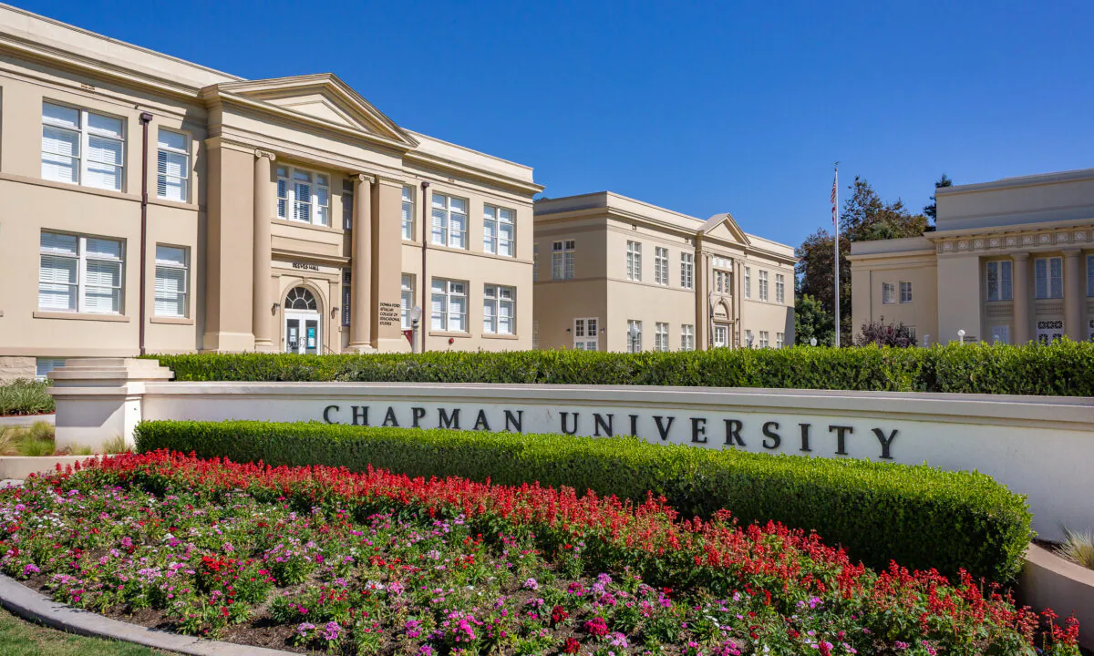 The Chapman University in Orange, Calif., is seen on Oct. 14, 2020. (John Fredricks/The Epoch Times)
