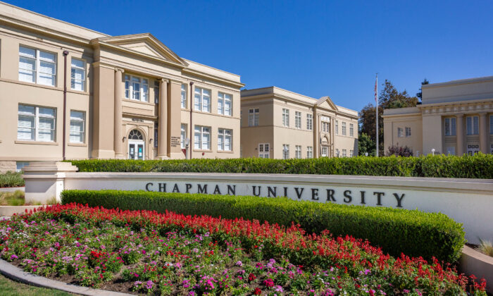 The campus of Chapman University in Orange, Calif., on Oct. 14, 2020. (John Fredricks/The Epoch Times)