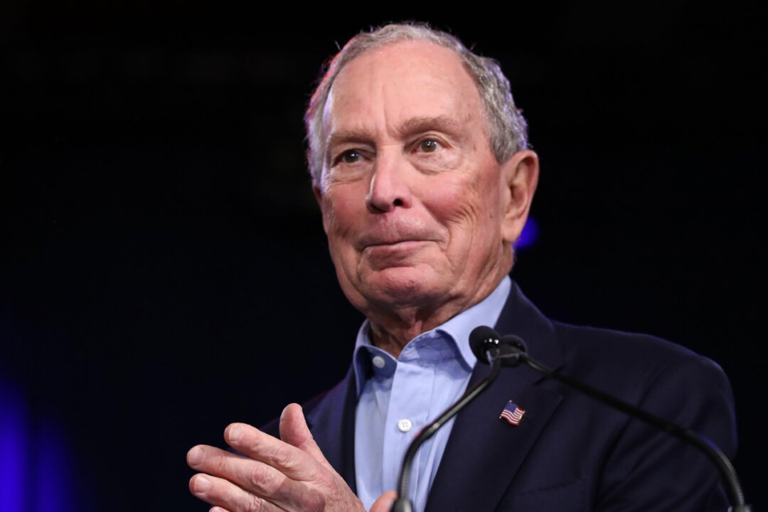 Mike Bloomberg at Palm Beach County Convention Center in West Palm Beach, Fla., on March 3, 2020. (Eva Marie Uzcategui/AFP via Getty Images)