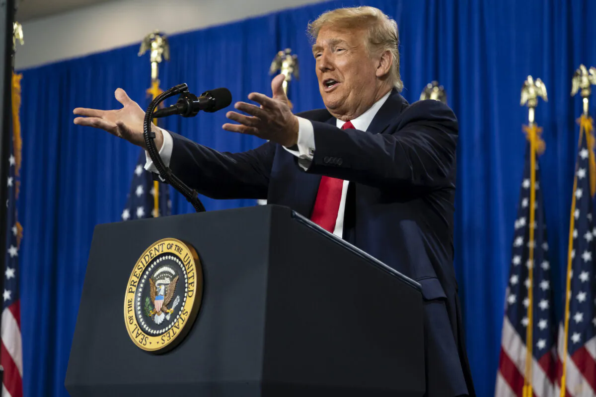 President Donald Trump speaks during an event on "Protecting America's Seniors," in Fort Myers, Fla., on Oct. 16, 2020. (Evan Vucci/AP Photo)