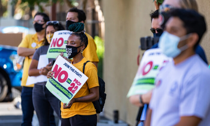 Californias Controversial Gig Worker Law Hit Hard By Prop 22 The Epoch Times 3553