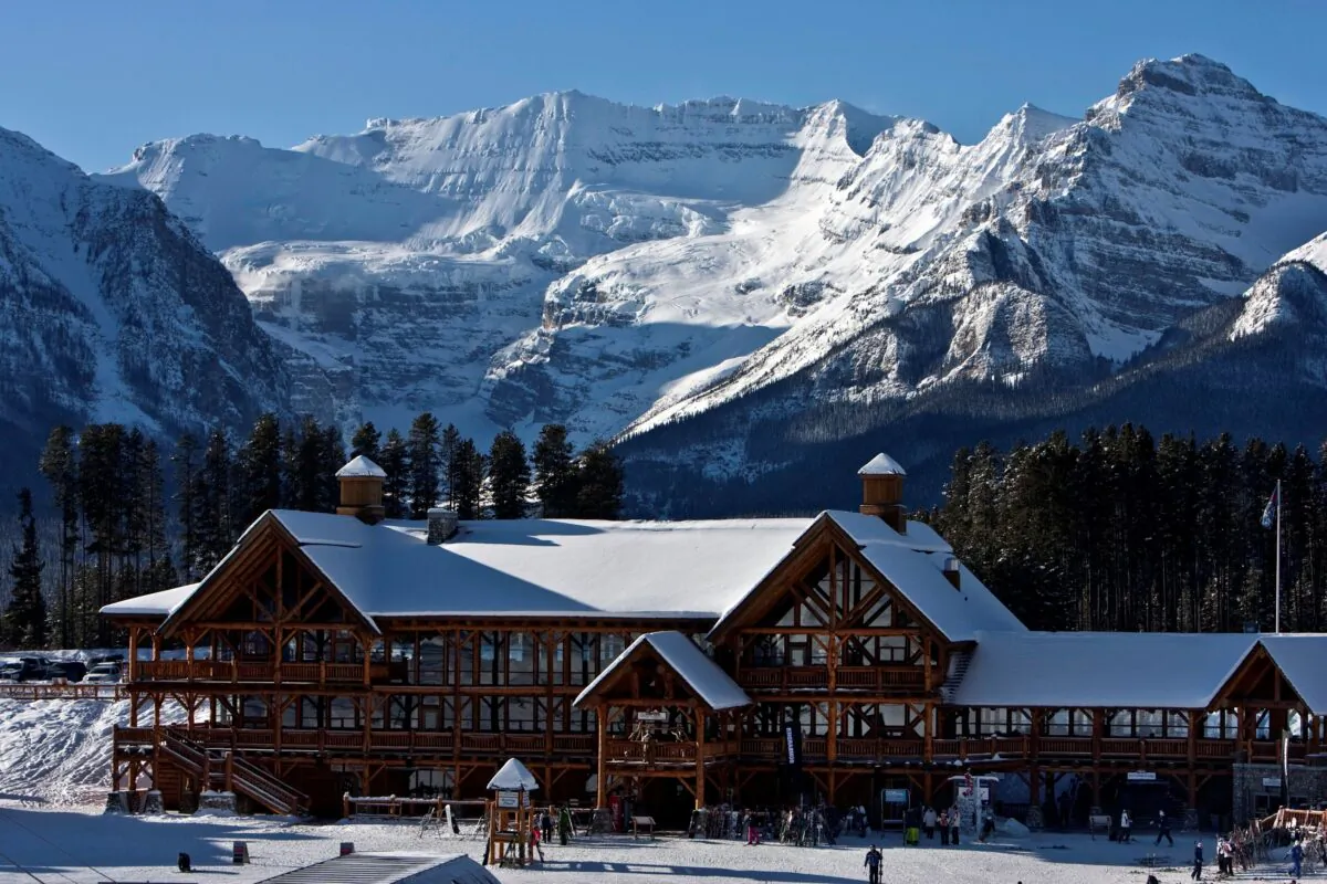 A morning view of the Whiskey Jack Lodge at the foot of the ski hills in Lake Louise, Alberta situated in Banff National Park in the Canadian Rockie Mountains in a file photo.     (Reuters/Andy Clark)