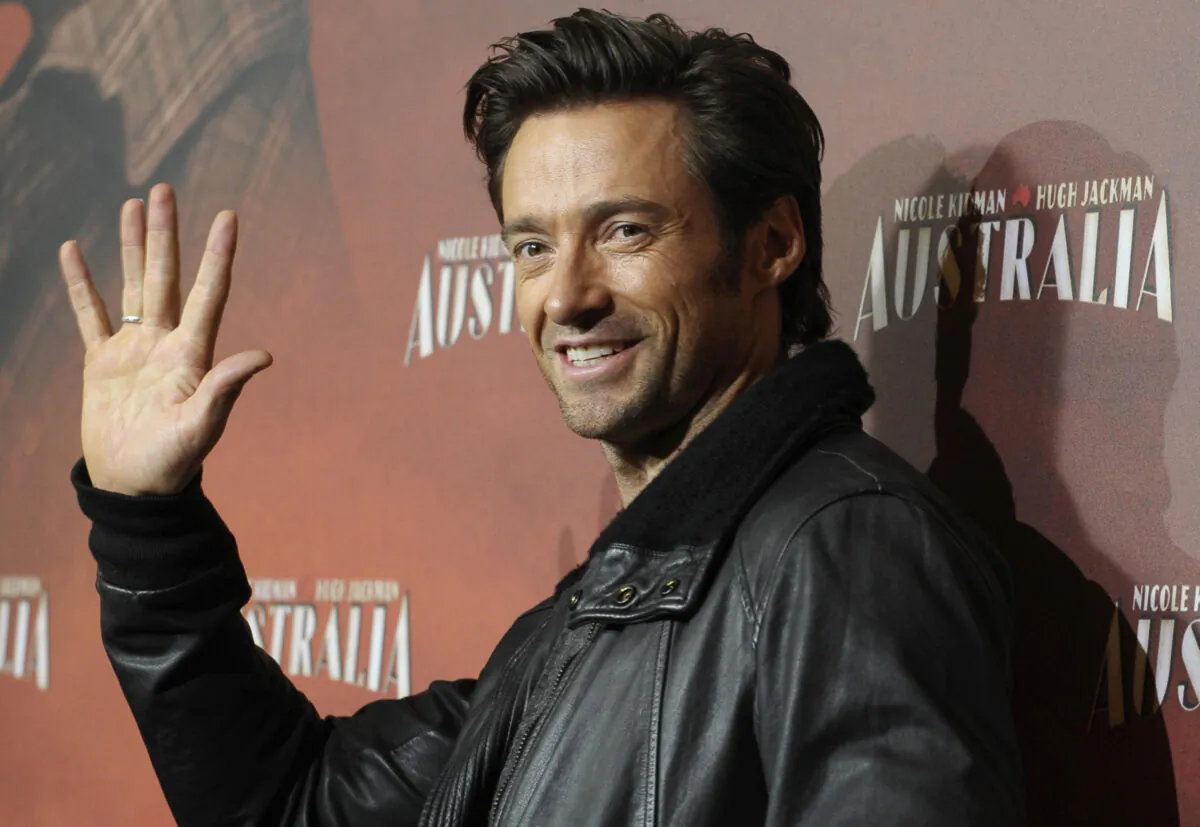 Australian actor Hugh Jackman poses for photographers during the photocall for the film "Australia" on December 12, 2008 in Berlin. (Michael Kappeler/DDP/AFP via Getty Images)