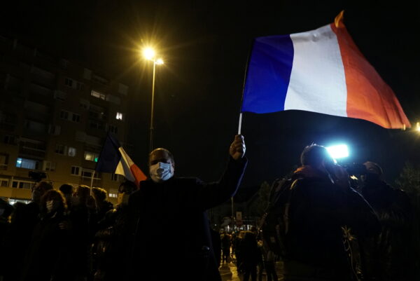 FILE PHOTO: Silent march in memory of beheaded French teacher Samuel Paty