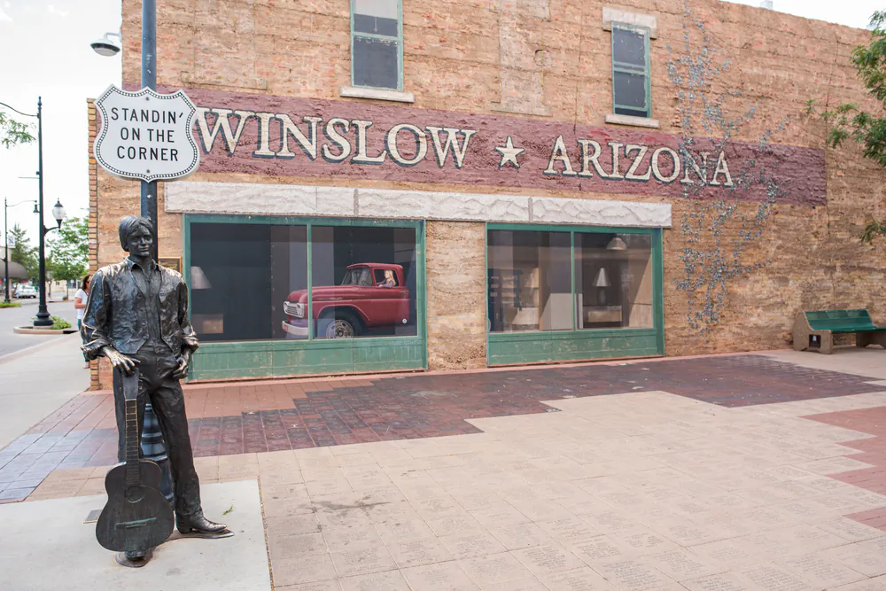 The famed corner in Winslow, Arizona. (Michael Gordon/Shutterstock)