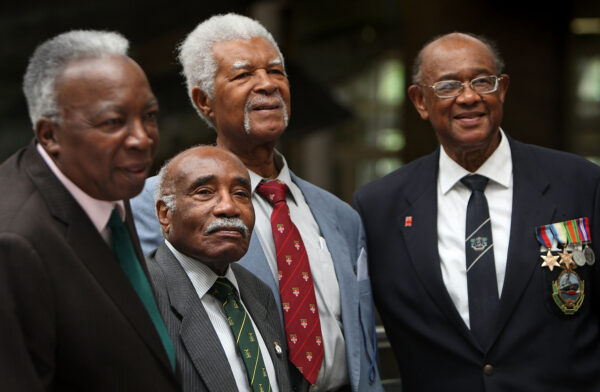 Former Windrush passengers and members of the RAF 