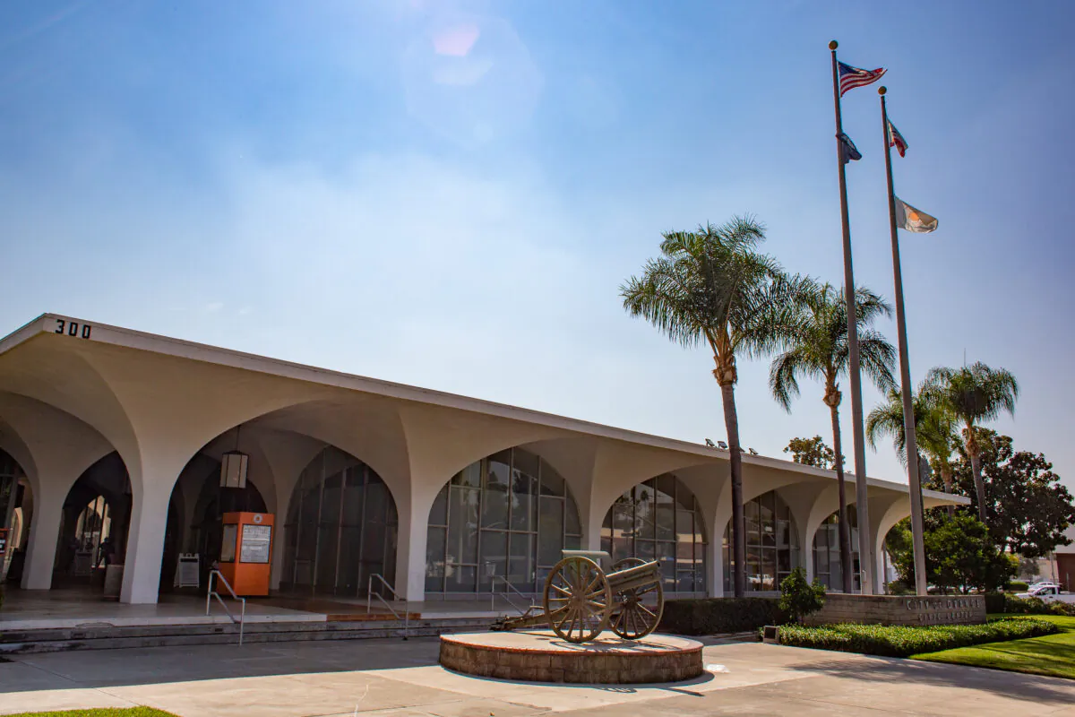 The city of Orange Civic Center in Orange, Calif., on Oct. 6, 2020. (John Fredricks/The Epoch Times)