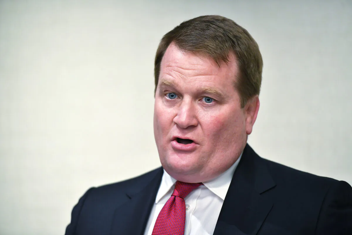 Tony Bobulinski, who claims to have been an associate of Hunter Biden, speaks to reporters at a hotel in Nashville, Tenn., on Oct. 22, 2020. (Mandel Ngan/AFP via Getty Images)