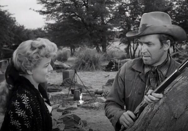 Shelly Winters and James Stewart