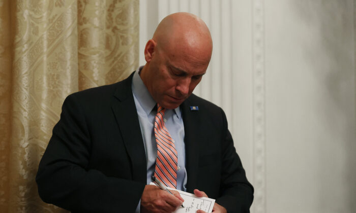 Marc Short, chief of staff to Vice President Mike Pence, in the East Room at the White House in Washington on July 7, 2020. (Chip Somodevilla/Getty Images)