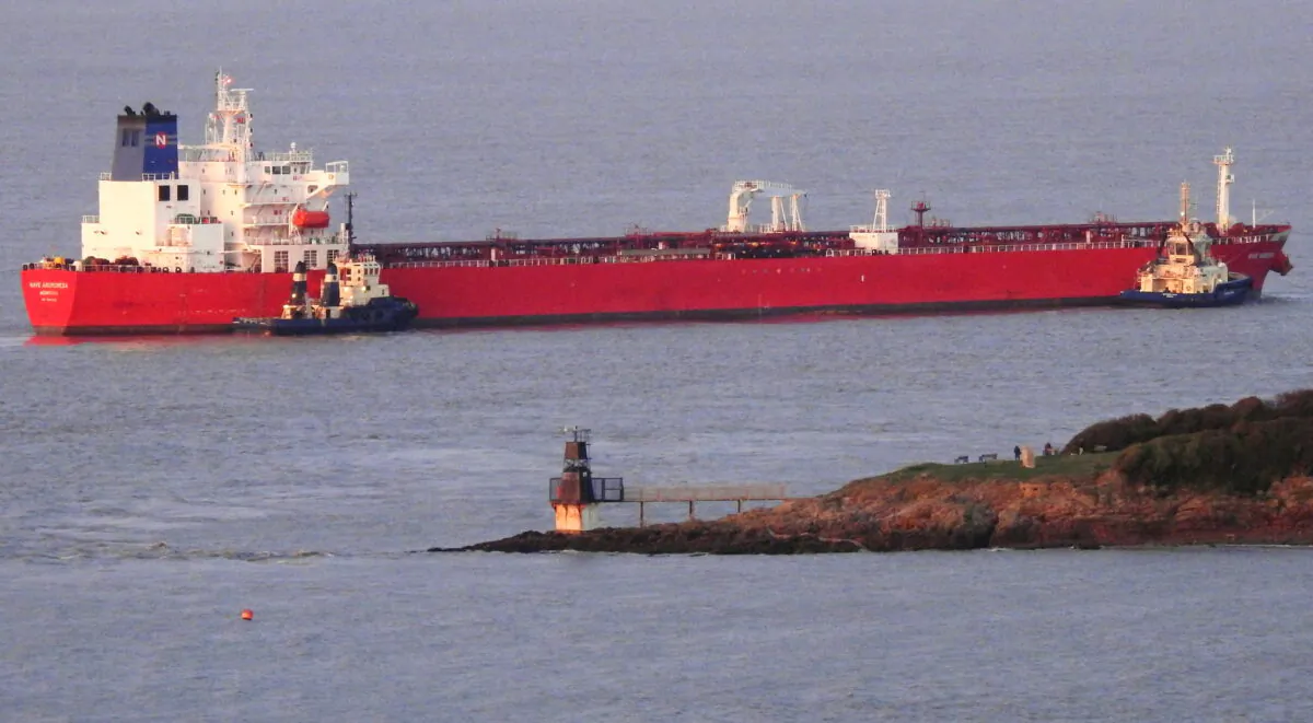 Nave Andromeda is seen in Portishead, Britain, in a file photo. (Huw Gibby/via Reuters)