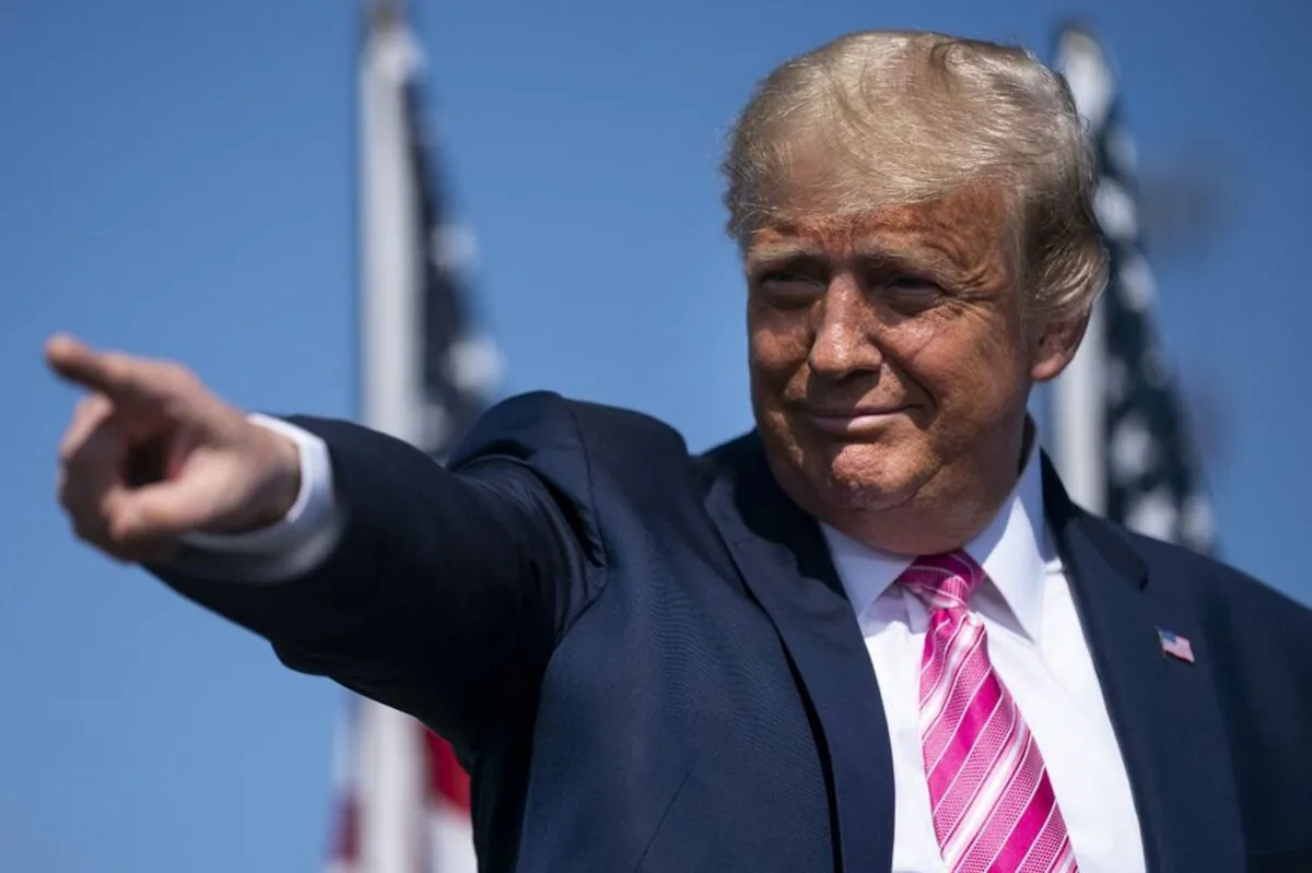 President Donald Trump arrives for a campaign rally at Robeson County Fairgrounds, in Lumberton, N.C., on Oct. 24, 2020. (Evan Vucci/AP Photo)