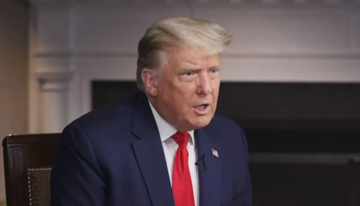 President Donald Trump sits for an interview with "60 Minutes" at the White House, in Washington, on Oct. 20, 2020. (Donald Trump/Facebook)