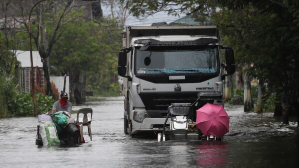 flooded road