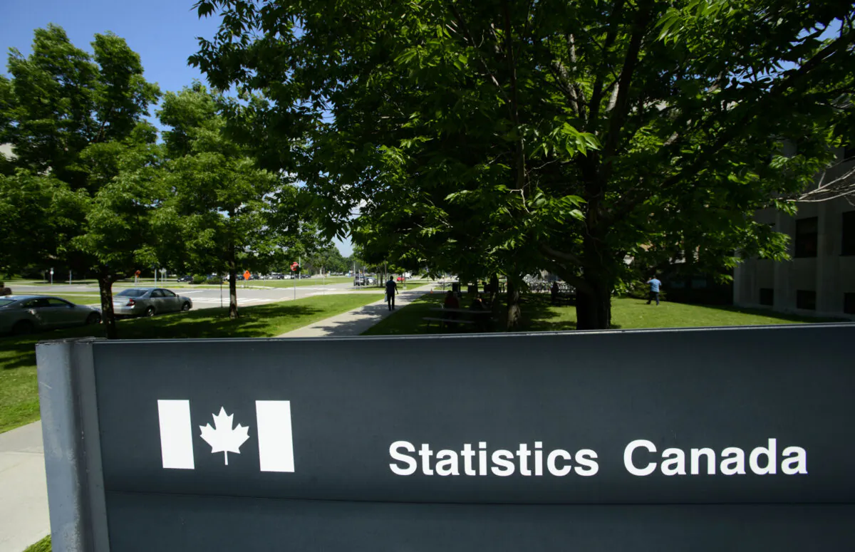 A Statistics Canada sign is pictured in Ottawa on on July 3, 2019. (The Canadian Press/Sean Kilpatrick)