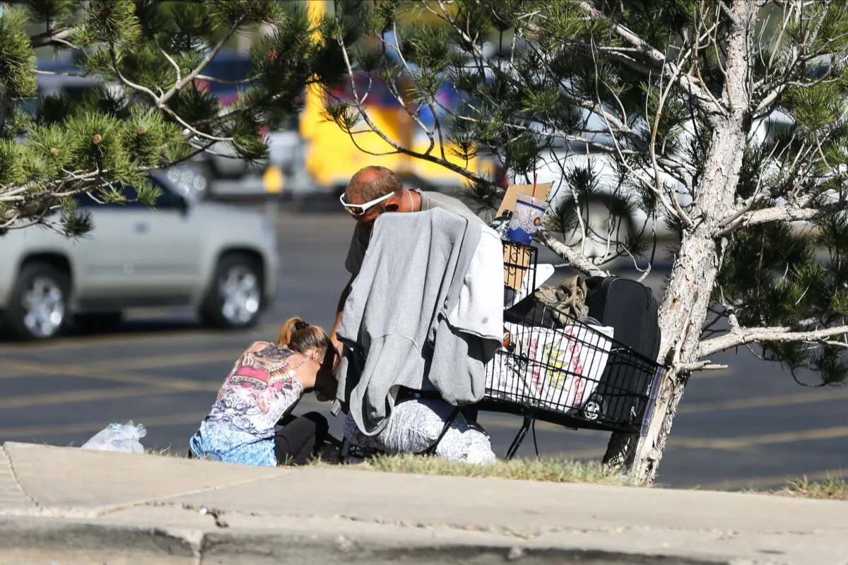 The number of homeless people in Pueblo, Colo., has increased since 2014 when retail marijuana was legalized in the state. (Charlotte Cuthbertson/The Epoch Times)