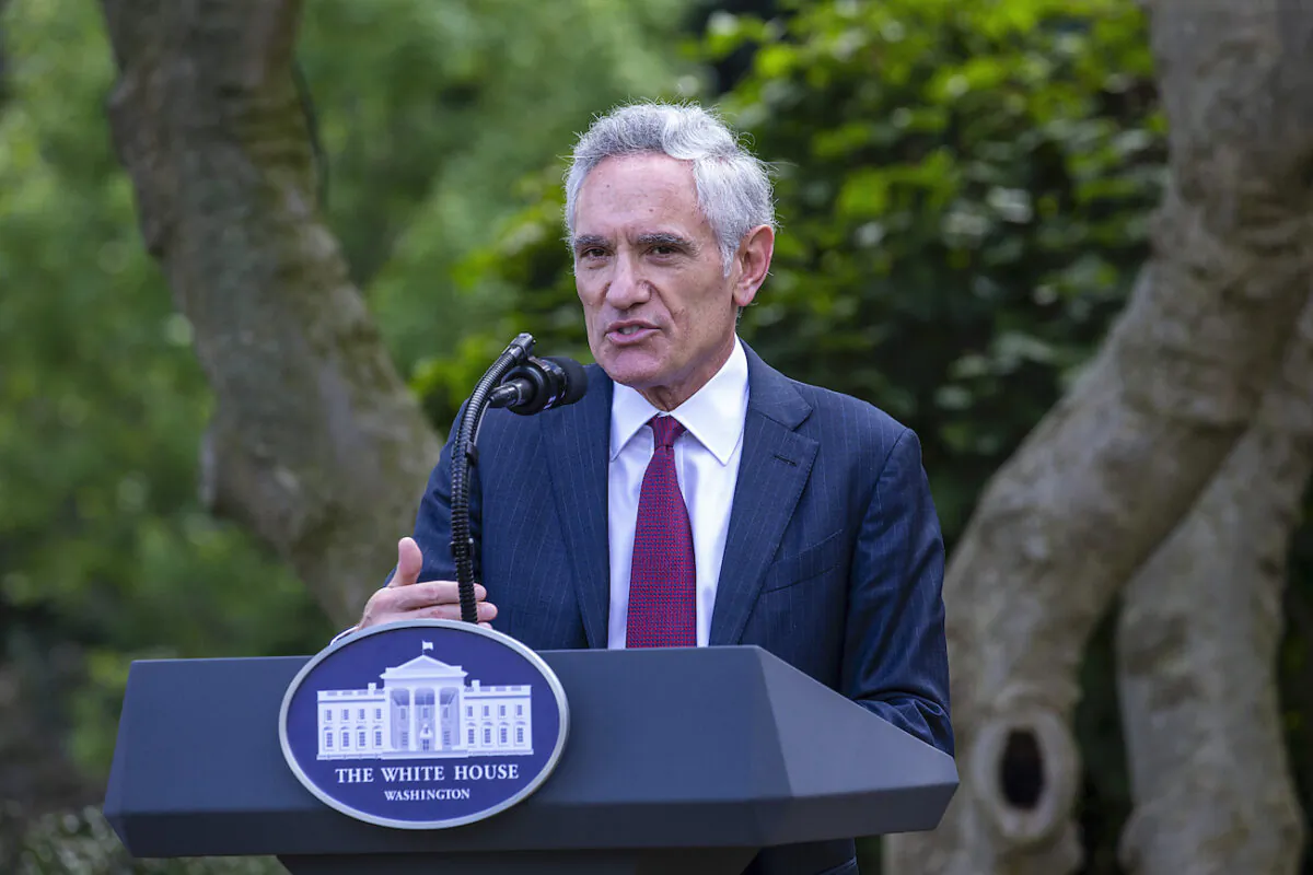 Dr. Scott Atlas delivers an update on the nation's COVID-19 testing strategy in the Rose Garden of the White House in Washington, on Sept. 28, 2020. (Tasos Katopodis/Getty Images)