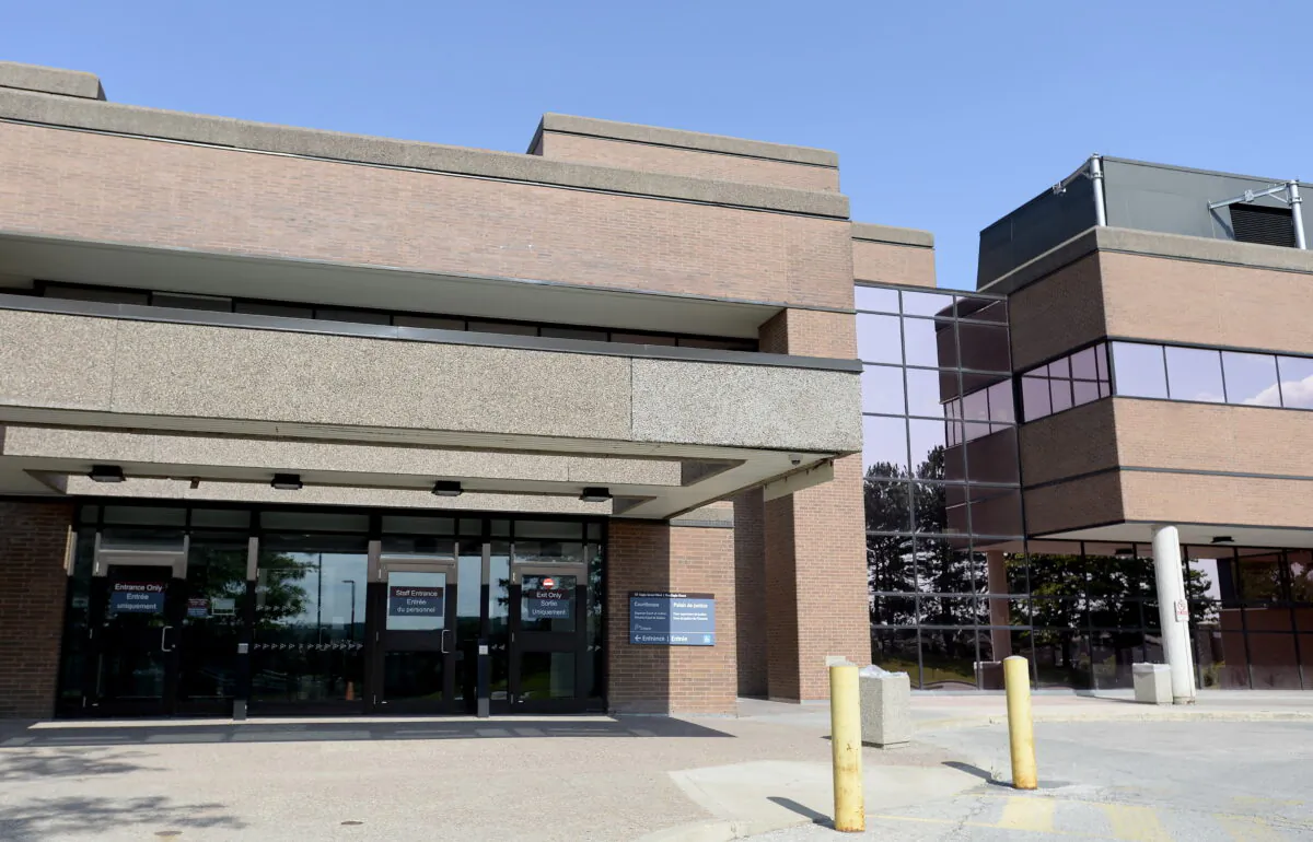 The case of a man accused in an alleged quadruple homicide north of Toronto has been put over to next week. The Ontario Superior Court of Justice is seen in Newmarket, Ont., on Aug. 2, 2019. (The Canadian Press/Nathan Dentte)